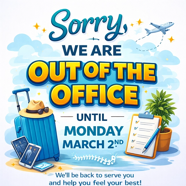 Chiropractic El Dorado KS Out of the Office March